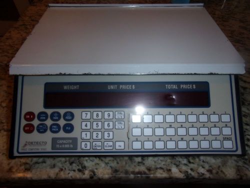 CARDINAL DETECTO PC-20A PRICE COMPUTING SCALE WITH CUSTOMER VIEW ON BACK - USED