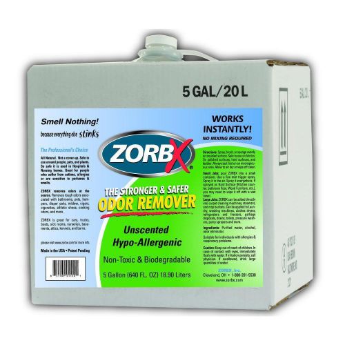 ZORBX 5 gal. Unscented Odor Remover-NEW IN BOX