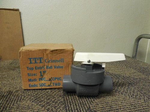 Itt grinnell socket glue in top entry ball valve 1&#034; pvci series 70 new in box for sale