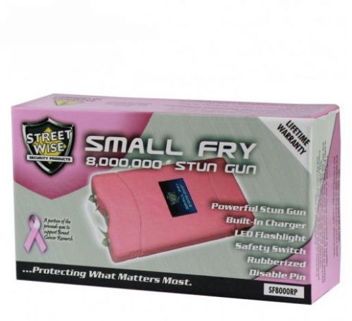 Streetwise rechargable stun gun the small fry black or pink w/ lifetime warranty for sale