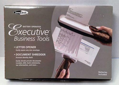 Inno Desk Executive Business Tool Letter Opener/Document Shredder/Battery Operat