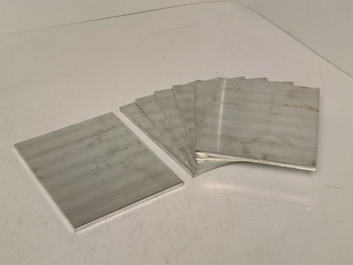 7 Piece Lot 6-1/4” x 4-7/8” Aluminum Sheet Plate ALU Bar Stock Metal Cut