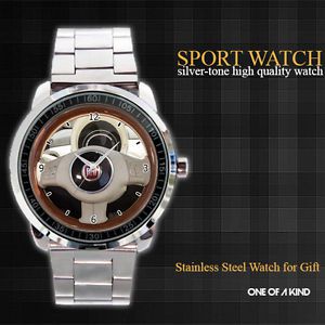 FIAT steering wheel White sport Metal Watch