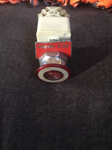 SQUARE D 9001 KM1 RED PUSH PULL BUTTON Free Shipping