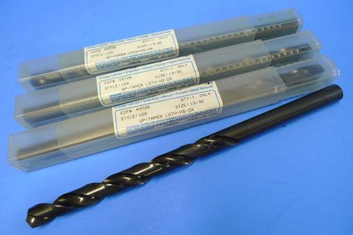 NEW 13/32 TWIST DRILLS GP-TAPER LGTH-HS-OX  4 pieces GREENFIELD IND. USA