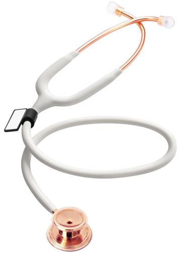 MDF Instruments MD One Premium Stethoscope - 22K Rose Gold Edition (White)