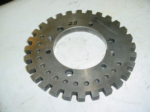 MASTER INDEXING PLATE FOR A 8&#034; INDEXING SUPER SPACER 28 INDEX FREE SHIPPING