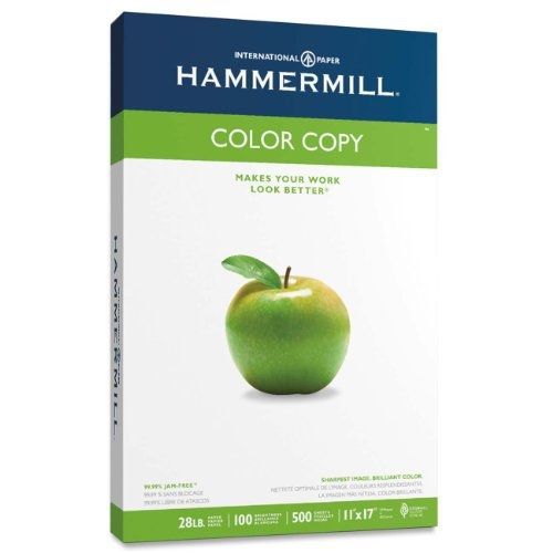 Hammermill paper, color copy digital, 28lb, 11 x 17, ledger, 100 bright,  500 for sale