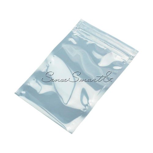 10Pcs Plastic Shielding Anti Static Bags 8cmx12cm Holders Packagings Zip Lock ST