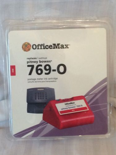 Office Max Replaces Pitney Bowes 769-0 Postage Meter Red Ink NIP