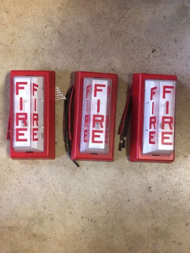 (3) simplex 0624994 xenon fire alarm strobes for sale
