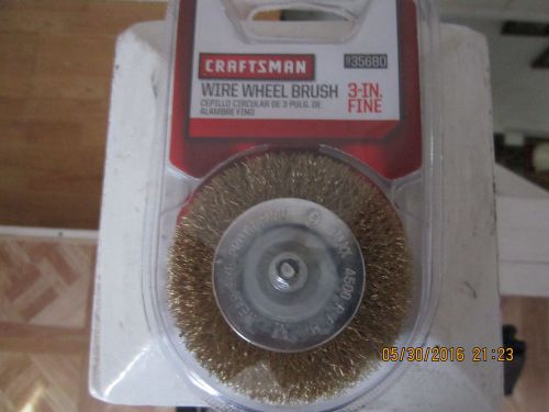 Craftsman wire wheel brush 3 in. Fine,  New sealed