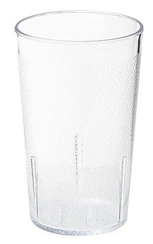Plastic Drink Tumblers 5 oz, Textured, Clear, 12 pack