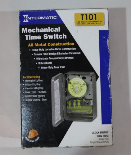 Time Switch Mechanical 24 Hour Dial Intermatic Industrial Grade Clock Motor 120v