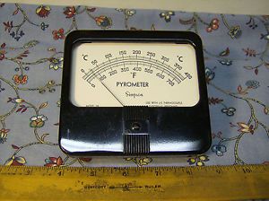 Vintage simpson model 29 0-750 deg f pyrometer type j thermocouple for sale
