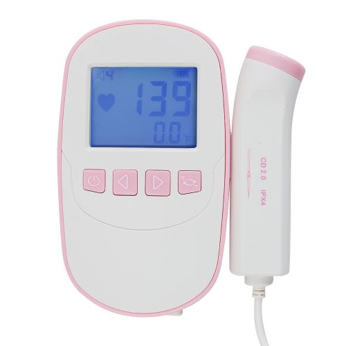 Baby Fetal Doppler 2.0MHz Probe LCD Ultrasound Prenatal Detector Fetal Monitor