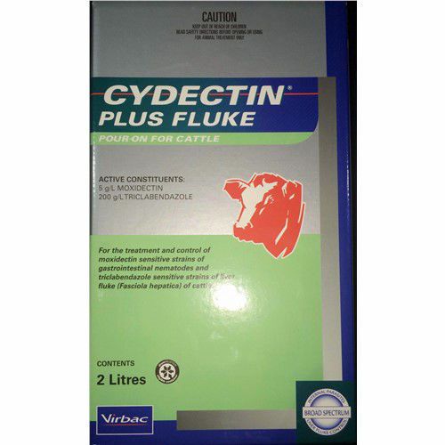 CYDECTIN PLUS FLUKE POUR-ON FOR CATTLE 2-Litre (Moxidectin &amp; Triclabendazole)