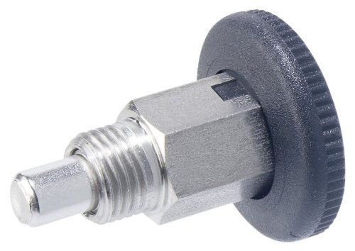 GN 822.1 Series Stainless Steel Lock-Out Type C Mini Indexing Plunger with Op...