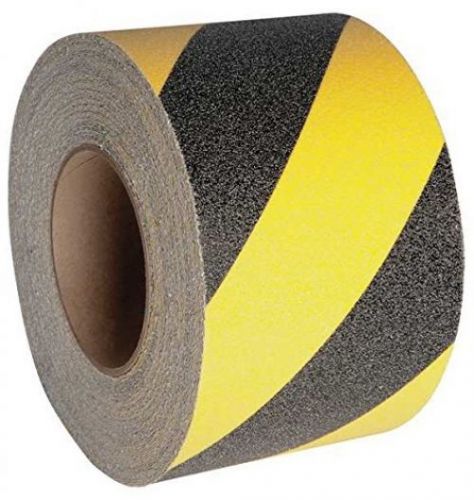 Safe way traction 4 x 60&#039; foot roll of black and yellow adhesive anti slip non for sale