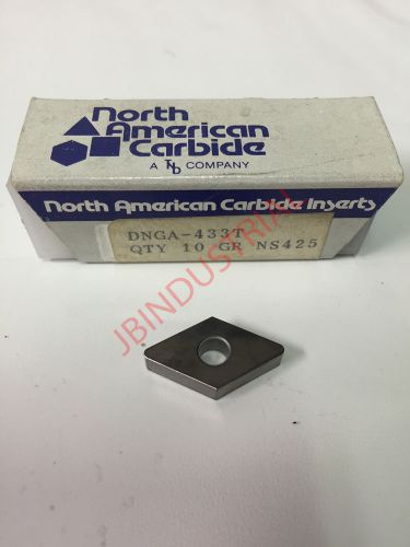 DNGA 433T NS425 NORTH AMERICAN CARBIDE CUTTING INSERT CAST IRON 150412