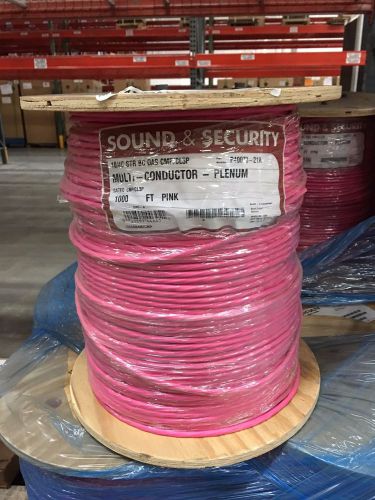 New coleman/cc al-1804c-2-2s12 - 18/4 shielded plenum pink 1000 ft reel for sale