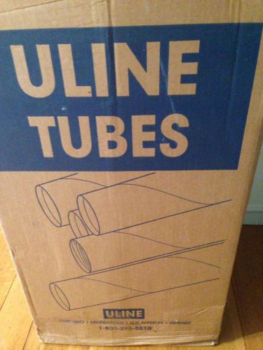 3x26&#034; Kraft mailing tubes ULINE S-3126 Box of 24 with caps, Extra 3x27&#034; Tube