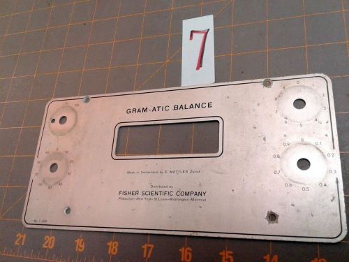 Vintage face plate for gram-atic balance scale for sale