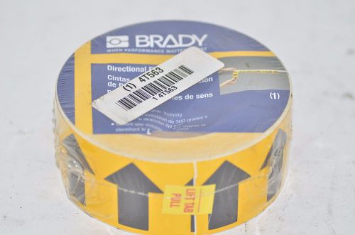 BRADY Arrow Tape, Black/Yellow Pressure Sensitive Vinyl, 2&#034; x 90 ft. B-946 4T563