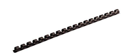 Fellowes Plastic Comb Binding Spines 1/4 Inch Diameter Black 20 Sheets 100 Pa...