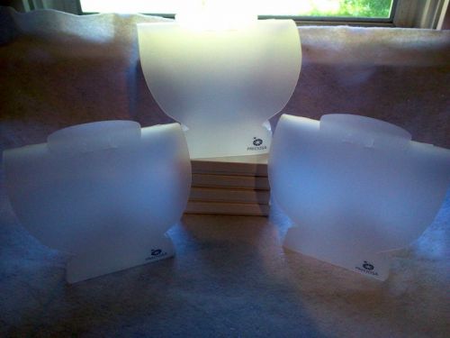 LOT OF 3 USED CLEAR FROST COLLAPSIBLE DISPLAY BUSTS - GREAT FOR SHOWS