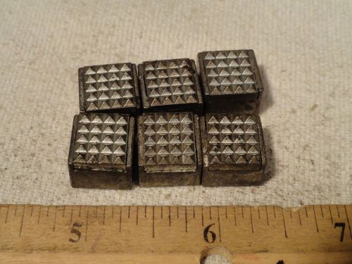 6pc FAIRLANE SQUARE POSITIONING GRIPPER 1/2&#034;WIDE/LONG 3/8&#034; TALL #10-32 THREAD