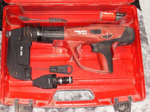 HILTI DX460 POWDER  TOOL WITH  MX-72 AND X-460-F8 HEADS MADE IN AUSTRIA