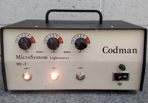 Codman MC-3 MicroSystem Lightsource 3 Beams / Lamps
