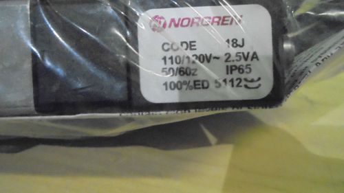 Norgren 18j solenoid valve 10/120v *new in bag* for sale