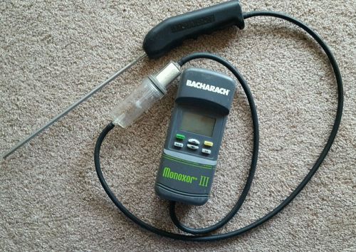 Bacharach monoxor III, carbon monoxide tester, used