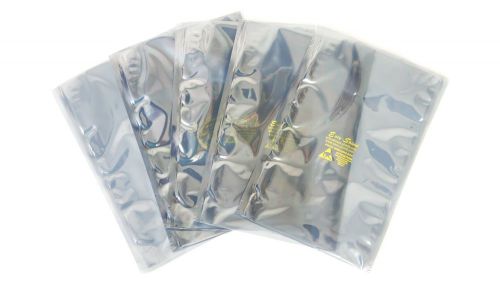 200 ESD Anti-Static Shielding Bags, 6&#034;x10&#034; in(Inner Diameter),Open-Top, 3.1 mils