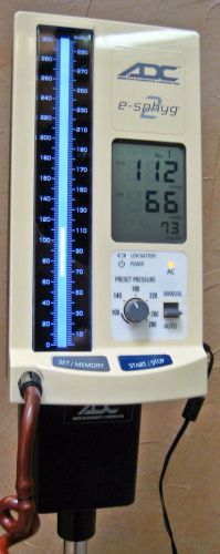 ADC E-Sphyg 2 Auto Blood Pressure Unit Mobile Stand &amp; 3 Cuff Sizes Model 9002