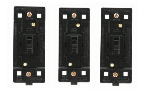 Leviton 6010-C0E 15A Toggle Three Way Switch, Cheetah, Black 3piece -1M15 023H