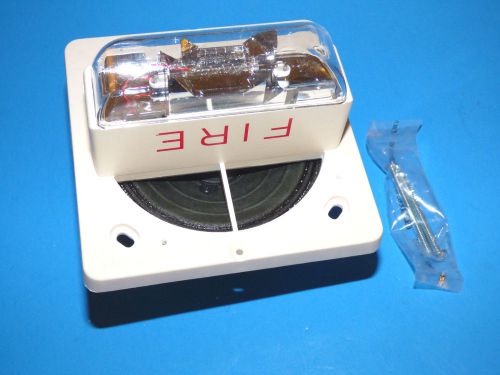 Cooper wheelock e90-24mcc-fw speaker fire alarm strobe white for sale