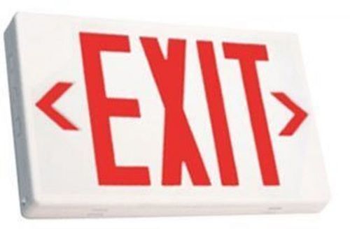 Ciata lighting led exit sign with battery backup red letters for sale