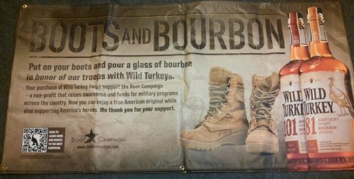 BOOTS AND BOURBON WILD TURKEY CAMPAIGN WALL SIGNS ( VINYL)