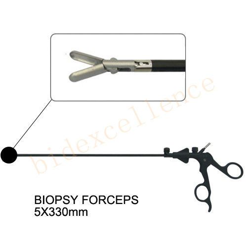 Biopsy Forceps 5X330mm Laparoscopic Grasing Forceps Grasper Laparoscopy Clamps