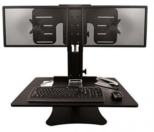 Victor dc350 high rise collection dual monitor sit-stand desk converter for sale