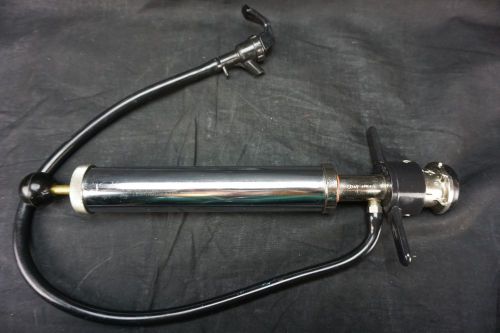 Heavy duty draft beer keg tap party stainless steel chrome pump 8&#034; euc! for sale