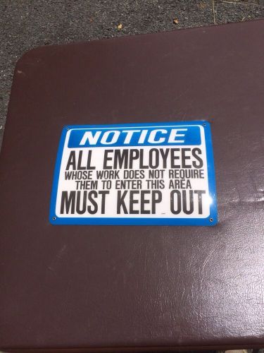 Osha Sign Area Authorized Employees Keep Out Notice Industrial Warehouse 14&#034;