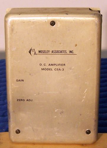 Moseley DC Amplifier Model CSA-3