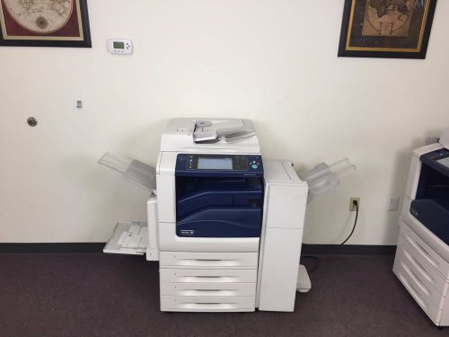 Xerox workcentre 7545 color copier machine network printer scanner fax finisher for sale