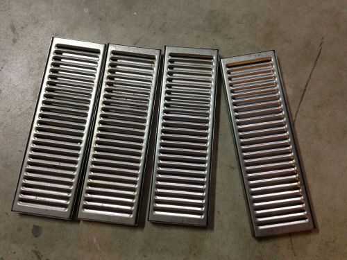 Stainless Steel Drip Tray. Surface Mount 12&#034;x5&#034; No Drain Surface Mount Beer 4pk