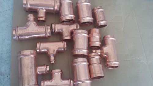 Propress fittings lot of 14. 2&#034;,1-1/2&#034;,1-1/4&#034; free shipping!
