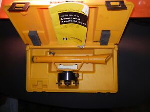 VINTAGE BERGER INSTRUMENTS MODEL 3H SURVEYING TRANSIT &amp; BUBBLE LEVEL WITH CASE